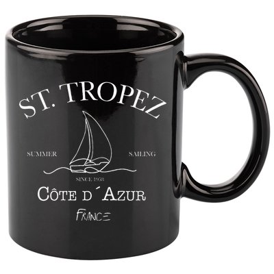 St. Tropez Summer Sailing 11oz C Handle Ceramic Mug