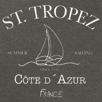 St. Tropez Summer Sailing Cotton Canvas Backpack