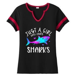 Shark Tshirt Shark Lover Tshirt Girls Funny Shark Ladies Halftime Notch Neck Tee