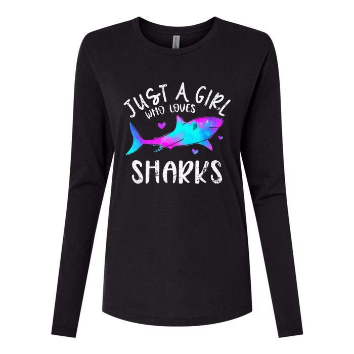 Shark Tshirt Shark Lover Tshirt Girls Funny Shark Womens Cotton Relaxed Long Sleeve T-Shirt