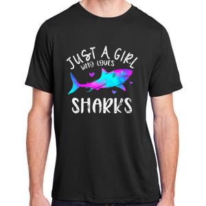 Shark Tshirt Shark Lover Tshirt Girls Funny Shark Adult ChromaSoft Performance T-Shirt