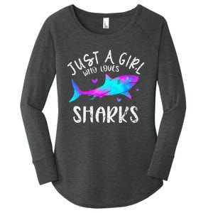 Shark Tshirt Shark Lover Tshirt Girls Funny Shark Women's Perfect Tri Tunic Long Sleeve Shirt