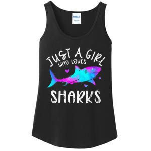 Shark Tshirt Shark Lover Tshirt Girls Funny Shark Ladies Essential Tank