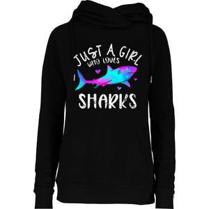 Shark Tshirt Shark Lover Tshirt Girls Funny Shark Womens Funnel Neck Pullover Hood