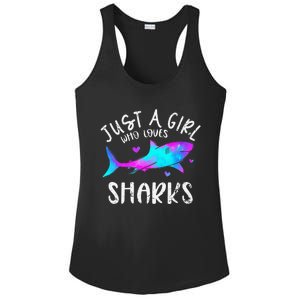 Shark Tshirt Shark Lover Tshirt Girls Funny Shark Ladies PosiCharge Competitor Racerback Tank