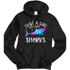 Shark Tshirt Shark Lover Tshirt Girls Funny Shark Tie Dye Hoodie