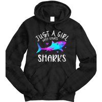 Shark Tshirt Shark Lover Tshirt Girls Funny Shark Tie Dye Hoodie