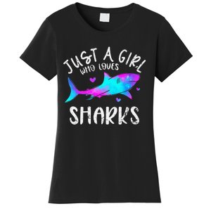 Shark Tshirt Shark Lover Tshirt Girls Funny Shark Women's T-Shirt