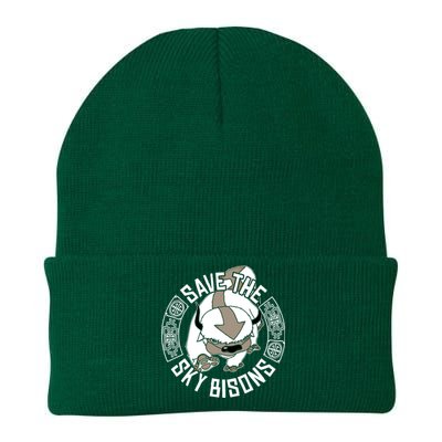 Save The Sky Bisons With Bison Head Gift Knit Cap Winter Beanie