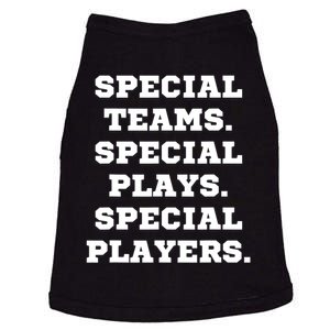 Special Teams Special Plays Special Players Funny Doggie Tank