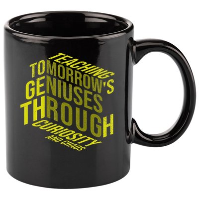 Science Teacher Scientist Teaching Tomorrows Geniuses Quote 11oz C Handle Ceramic Mug