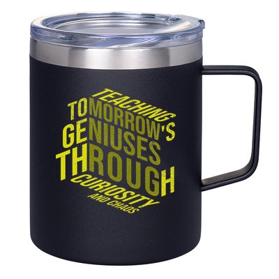 Science Teacher Scientist Teaching Tomorrows Geniuses Quote 12oz Stainless Steel Coffee Mug