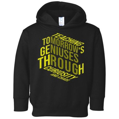 Science Teacher Scientist Teaching Tomorrows Geniuses Quote Toddler Hoodie