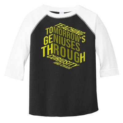 Science Teacher Scientist Teaching Tomorrows Geniuses Quote Toddler Fine Jersey T-Shirt