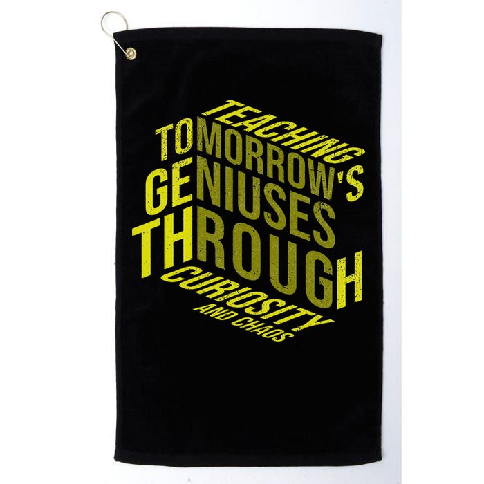 Science Teacher Scientist Teaching Tomorrows Geniuses Quote Golf Towel