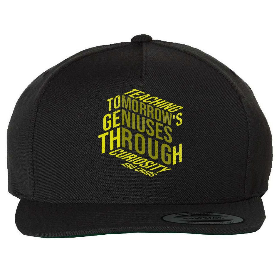 Science Teacher Scientist Teaching Tomorrows Geniuses Quote Wool Snapback Cap