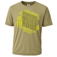 Science Teacher Scientist Teaching Tomorrows Geniuses Quote Cooling Performance Crew T-Shirt