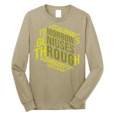 Science Teacher Scientist Teaching Tomorrows Geniuses Quote Long Sleeve Shirt
