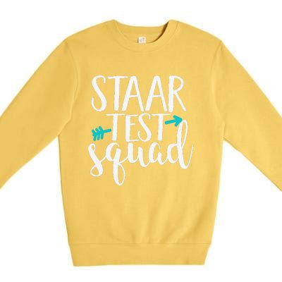 Staar Test Squad Elementary Teacher Test Day Premium Crewneck Sweatshirt