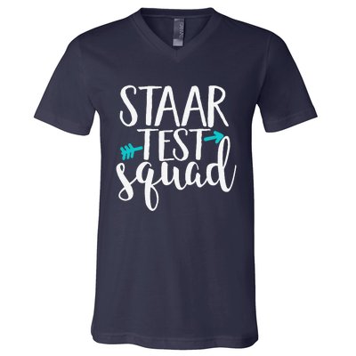 Staar Test Squad Elementary Teacher Test Day V-Neck T-Shirt