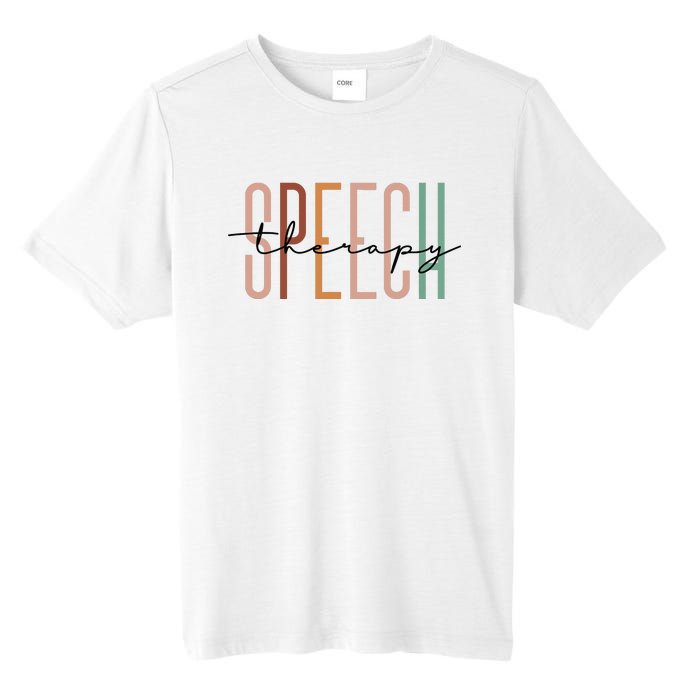 Speech Therapy Speech Language Pathologist Therapist Tall Fusion ChromaSoft Performance T-Shirt