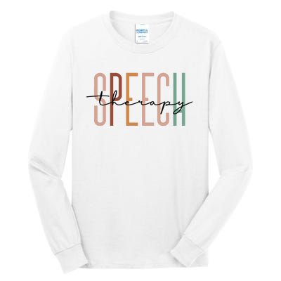 Speech Therapy Speech Language Pathologist Therapist Tall Long Sleeve T-Shirt