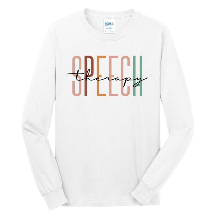 Speech Therapy Speech Language Pathologist Therapist Tall Long Sleeve T-Shirt