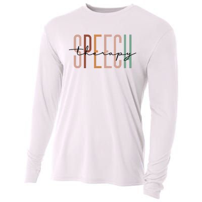 Speech Therapy Speech Language Pathologist Therapist Cooling Performance Long Sleeve Crew