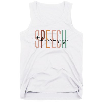 Speech Therapy Speech Language Pathologist Therapist Tank Top