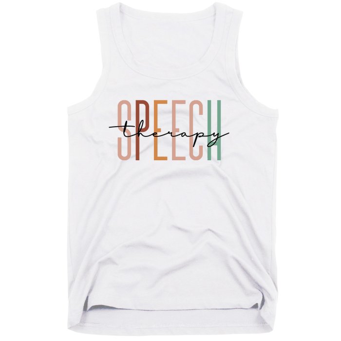 Speech Therapy Speech Language Pathologist Therapist Tank Top