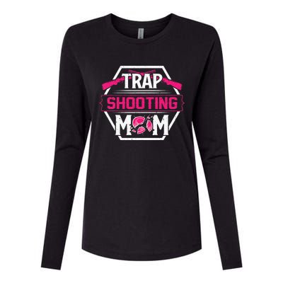 Skeet Trap Shooting Mom funny Mother's Day Womens Cotton Relaxed Long Sleeve T-Shirt