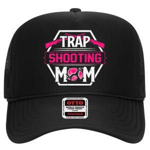 Skeet Trap Shooting Mom funny Mother's Day High Crown Mesh Back Trucker Hat