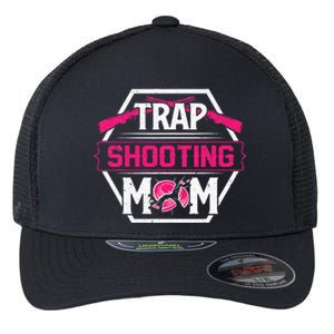 Skeet Trap Shooting Mom funny Mother's Day Flexfit Unipanel Trucker Cap