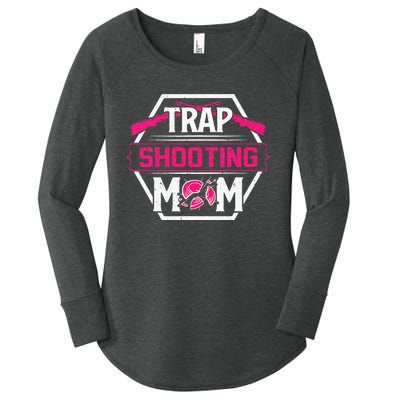 Skeet Trap Shooting Mom funny Mother's Day Women's Perfect Tri Tunic Long Sleeve Shirt