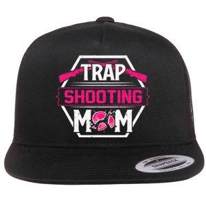 Skeet Trap Shooting Mom funny Mother's Day Flat Bill Trucker Hat