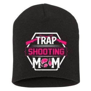 Skeet Trap Shooting Mom funny Mother's Day Short Acrylic Beanie