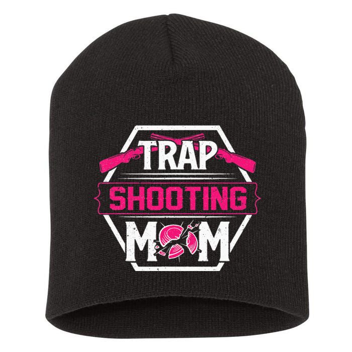 Skeet Trap Shooting Mom funny Mother's Day Short Acrylic Beanie