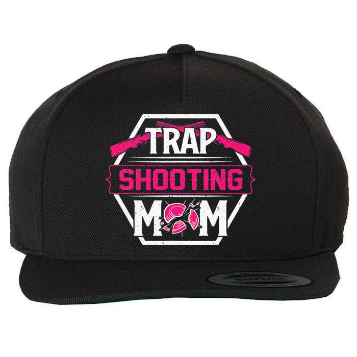 Skeet Trap Shooting Mom funny Mother's Day Wool Snapback Cap