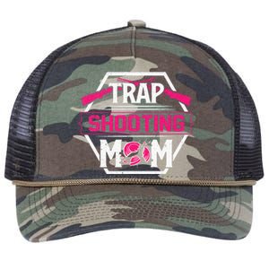 Skeet Trap Shooting Mom funny Mother's Day Retro Rope Trucker Hat Cap