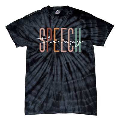 Speech Therapy Speech Language Pathologist Therapist Tie-Dye T-Shirt