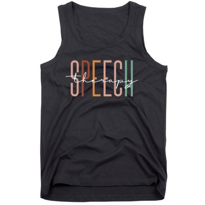 Speech Therapy Speech Language Pathologist Therapist Tank Top