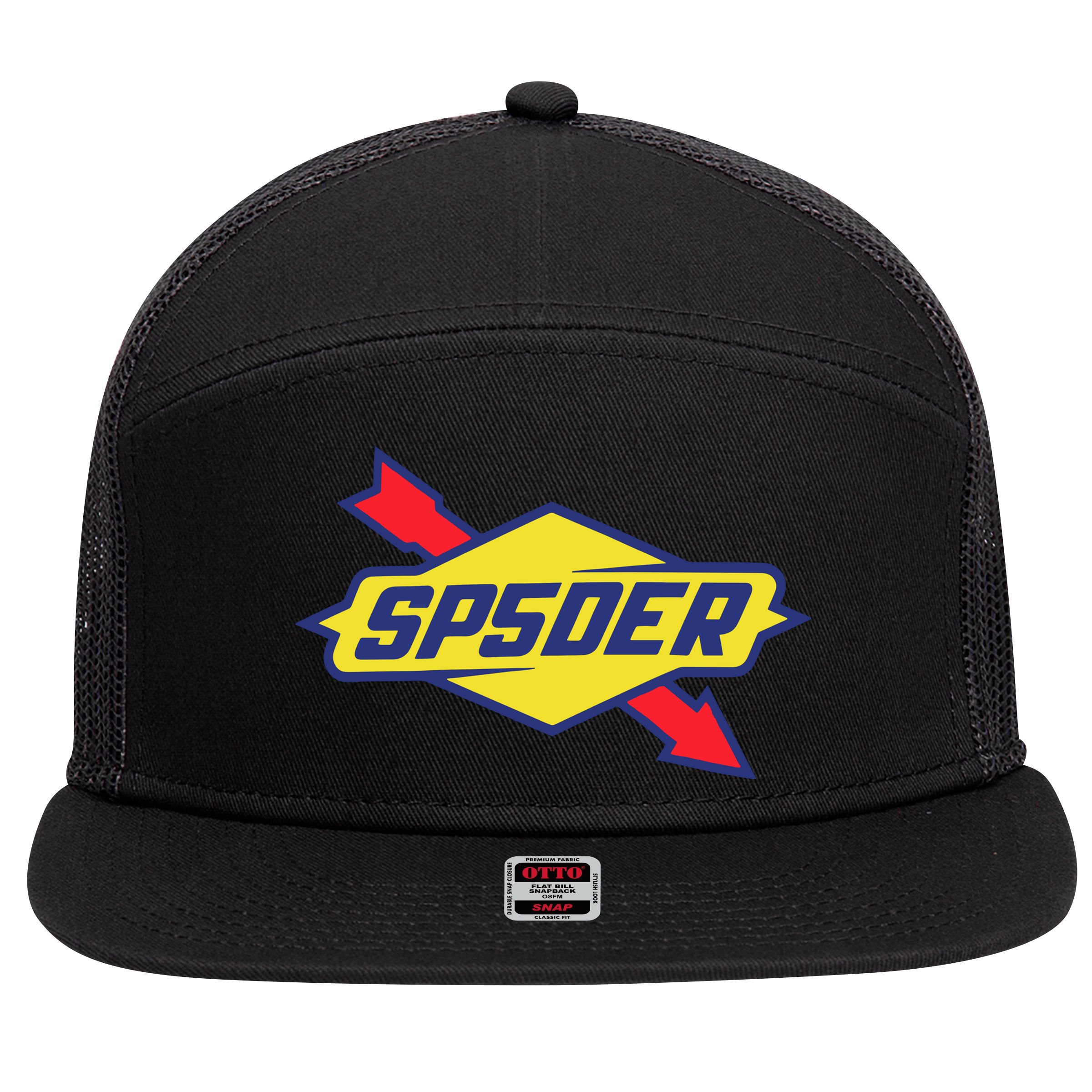 Sp5der The Spot 7 Panel Mesh Trucker Snapback Hat