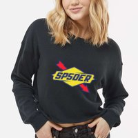 Sp5der The Spot Cropped Pullover Crew