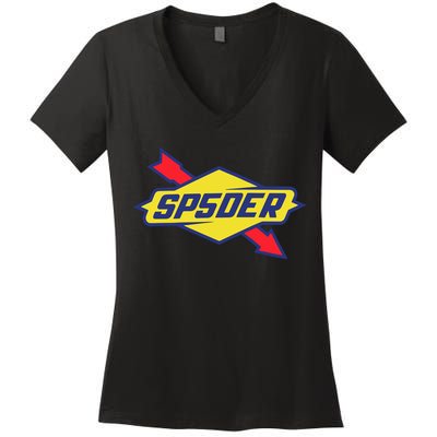 Sp5der The Spot Women's V-Neck T-Shirt