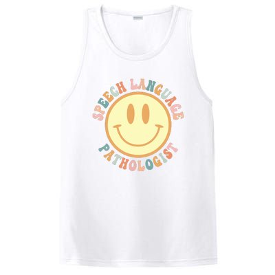 Speech Therapy Speech Language Pathologist Therapist Retro PosiCharge Competitor Tank