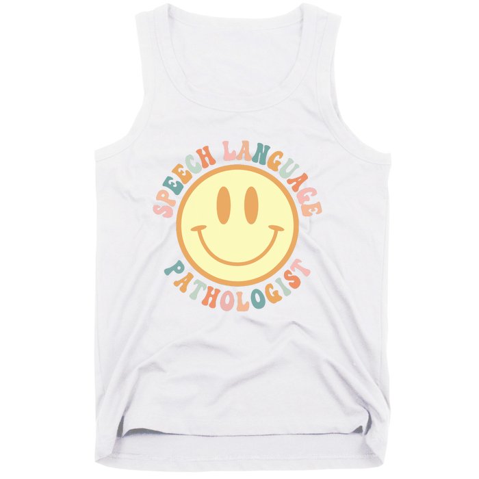 Speech Therapy Speech Language Pathologist Therapist Retro Tank Top