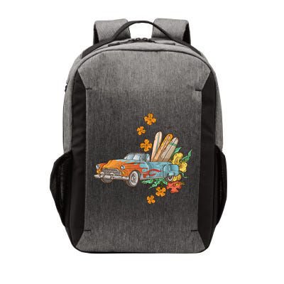 Surfing Tropical Summer Retro Truck Vector Backpack