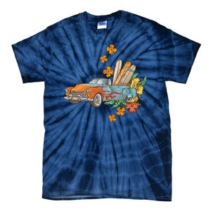 Surfing Tropical Summer Retro Truck Tie-Dye T-Shirt