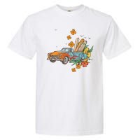 Surfing Tropical Summer Retro Truck Garment-Dyed Heavyweight T-Shirt