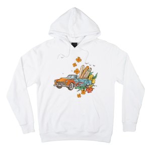 Surfing Tropical Summer Retro Truck Hoodie